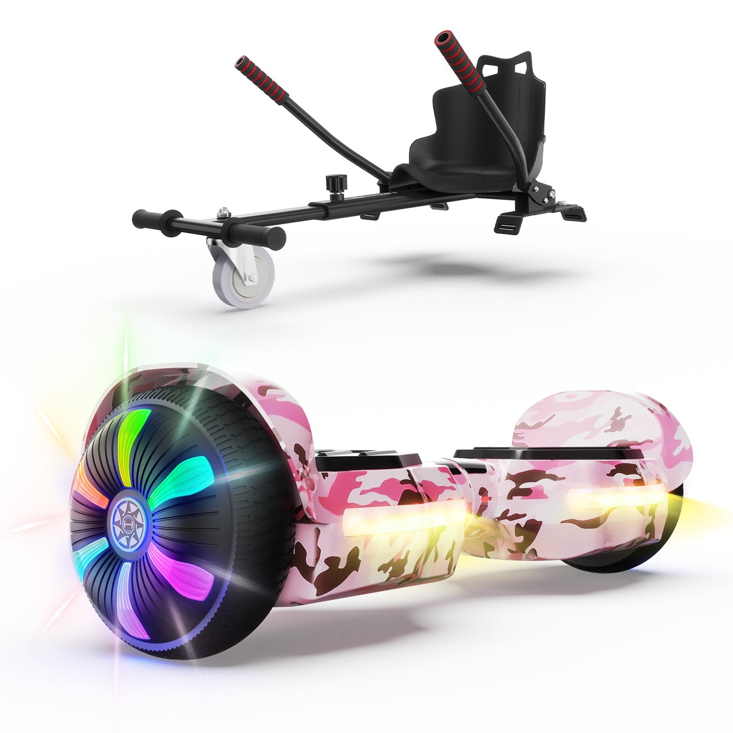iHoverboard H2 Bluetooth-Hoverboard 6.5" - H2 Rosa / Hoverboard mit sitz