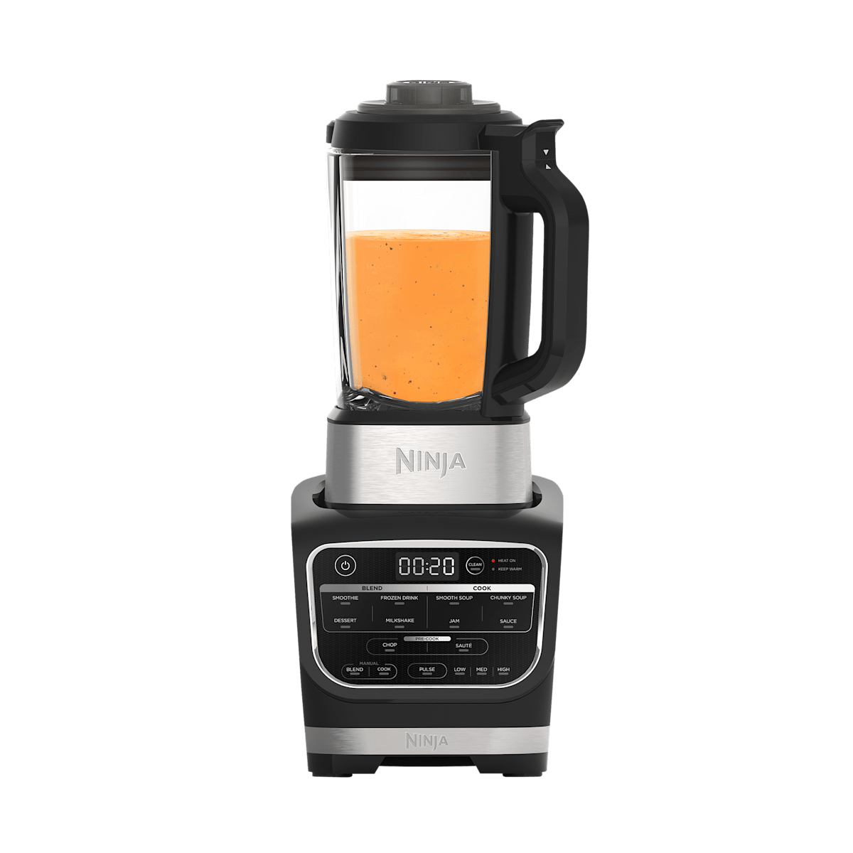 Ninja Mixer & Suppenkocher  2-in-1-Gerät  1.000-Watt-Motor  Auto-iQ-Technologie  schwarz  HB150EU