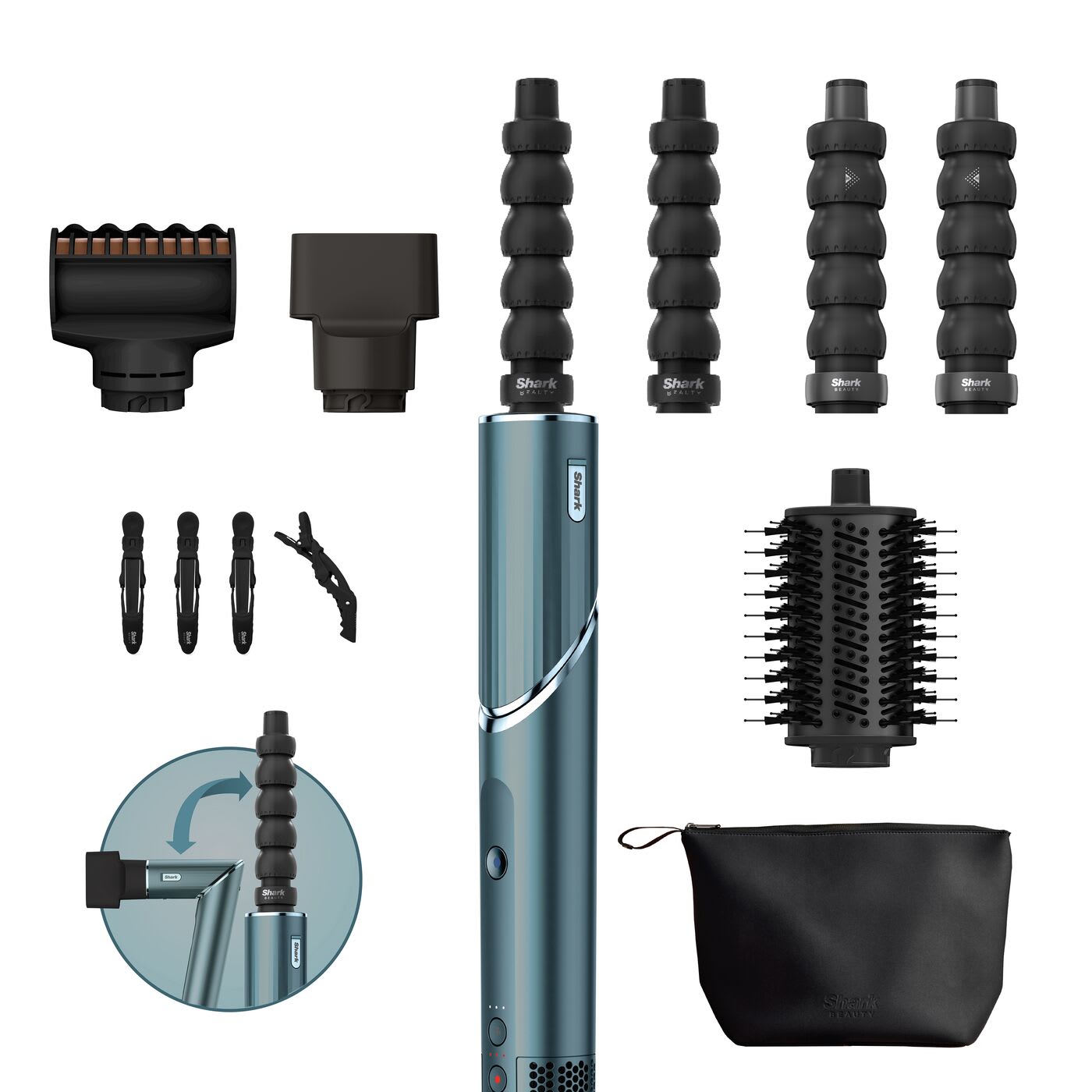 Shark FlexStyle Limited Edition Teal 5-in-1 Haarstyler & -trockner - HD456TLEU