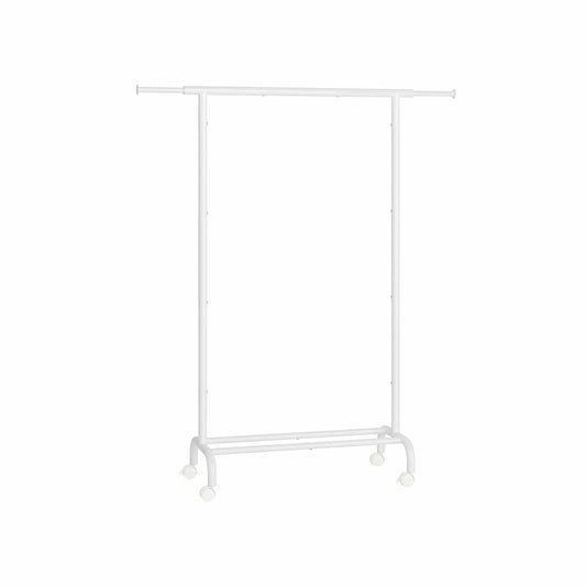 Kleiderständer auf Rollen bis 45 kg belastbar wolkenweiß