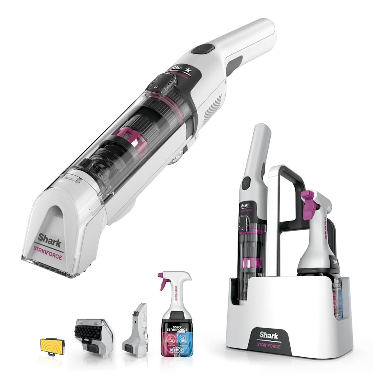 NEU Shark StainForce Kabelloser Fleckenentferner in Weiß | HX100EUT | von SharkNinja