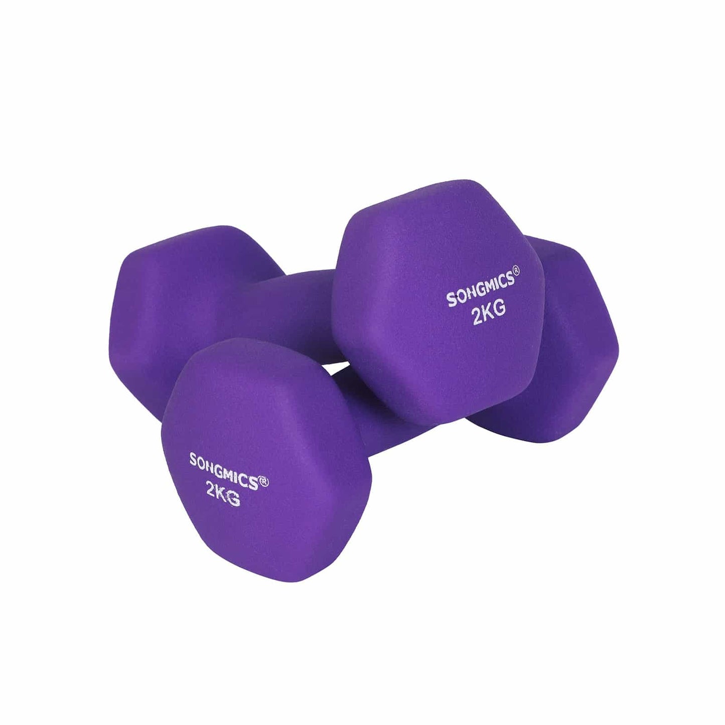 Hantel-Set 2 x 2 kg Lila
