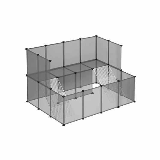 Haustierkäfig aus Kunststoff Grau