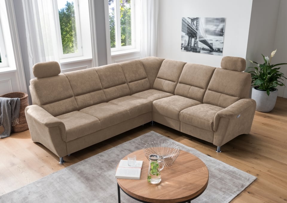 Ecksofa Parole von Benformato: Multifunktionaler Luxus mit Schlaffunktion und Relaxfunktion für Ihr Zuhause