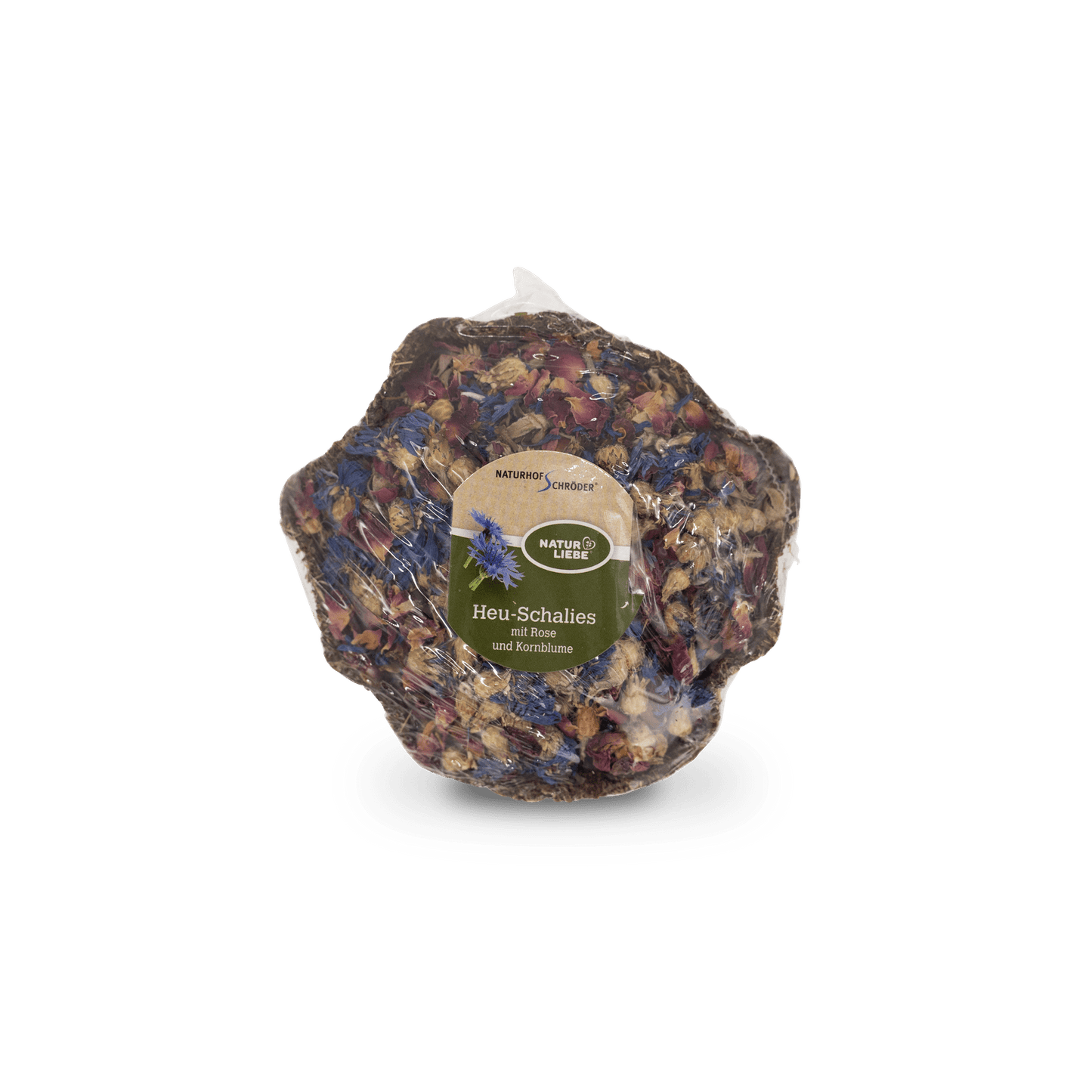 Heu-Schalie Rosenblüte & Kornblume