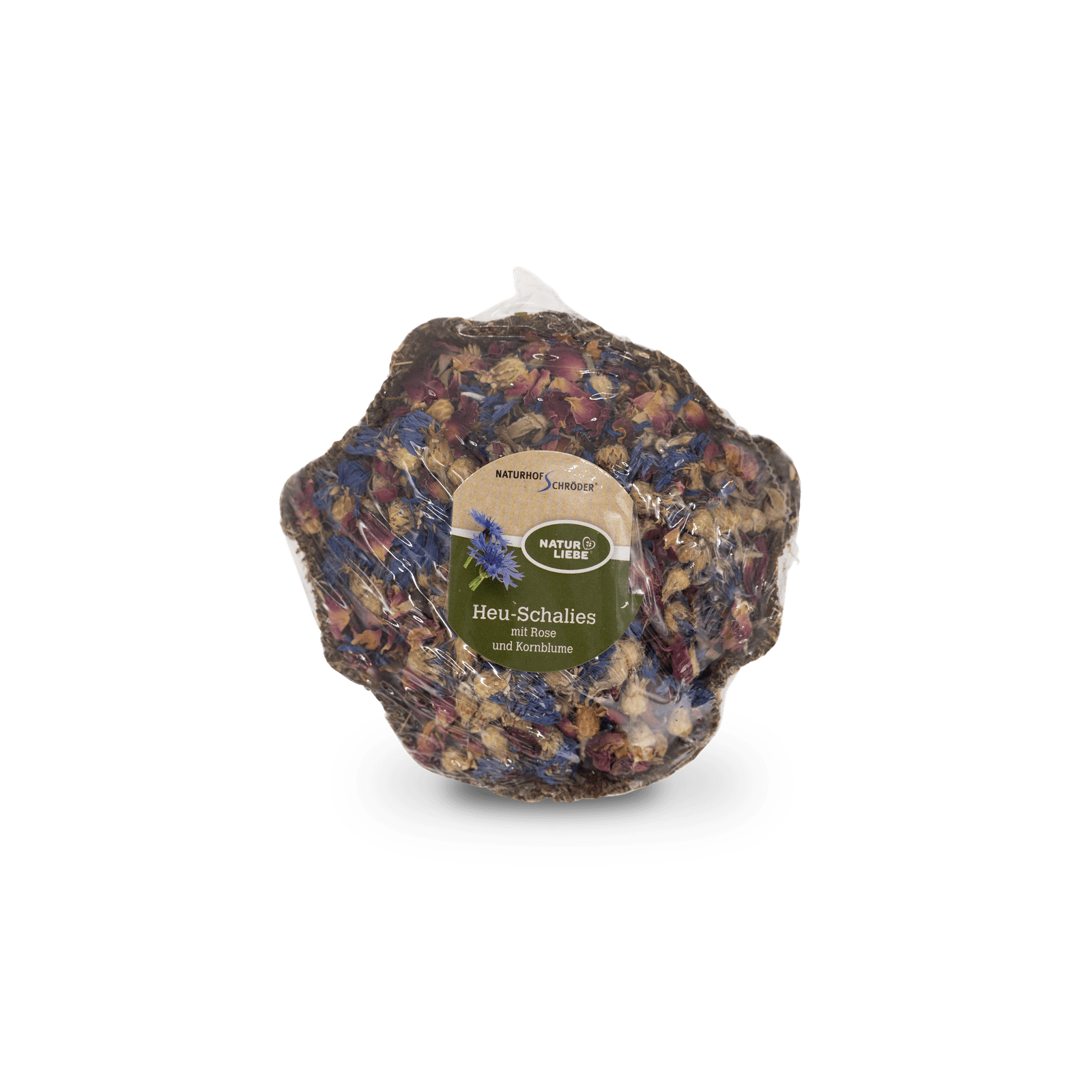 Heu-Schalie Rosenblüte & Kornblume