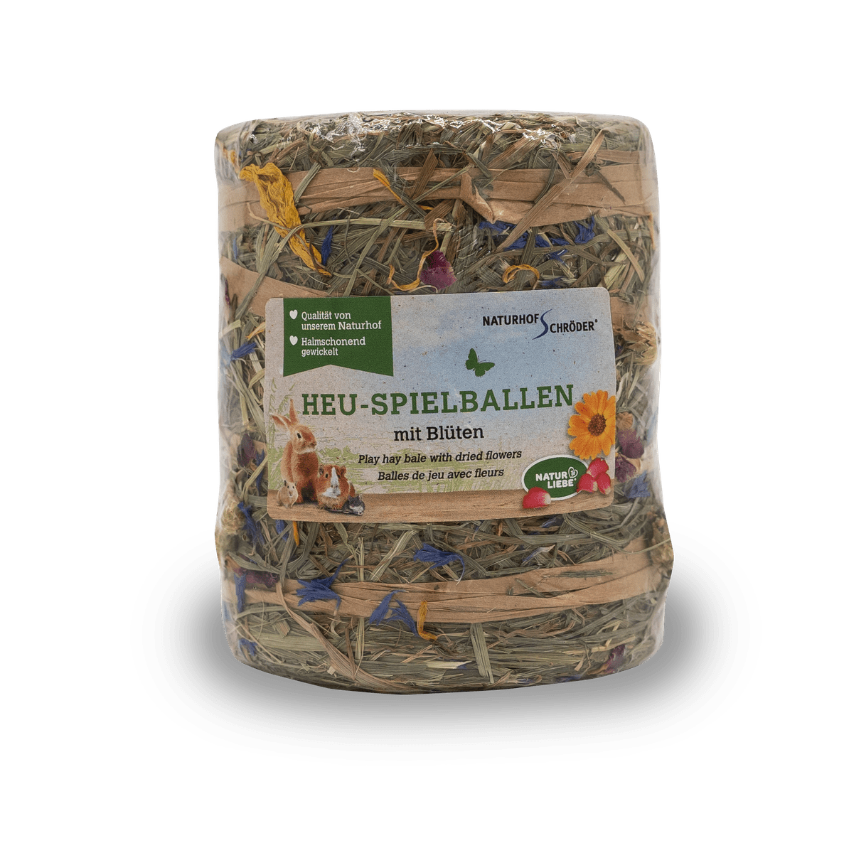 Heu-Spielballen Blüten