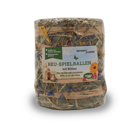 Heu-Spielballen Blüten