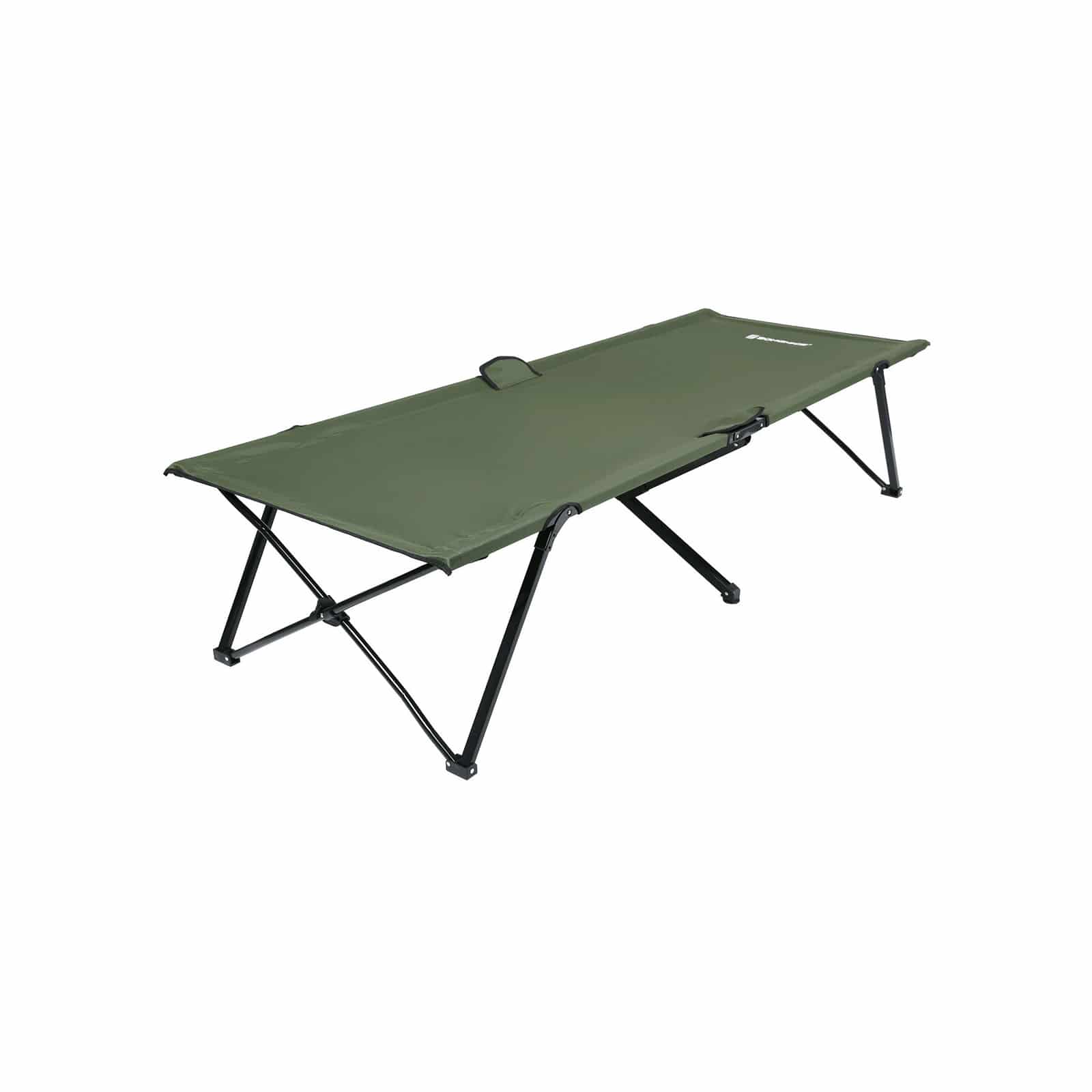 Hochbelastbares Campingbett Armeegrün