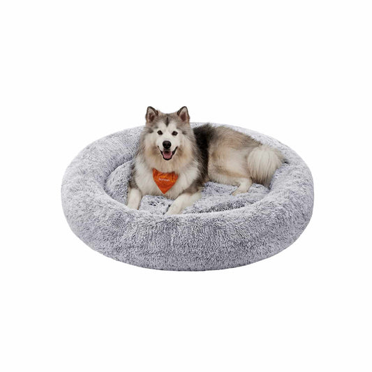 Hundebett in der Mitte waschbar ombré-grau