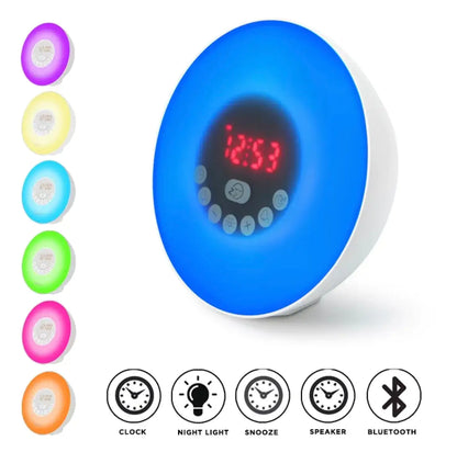 Sunrise Alarm Clock Bluetooth Speaker Lamp