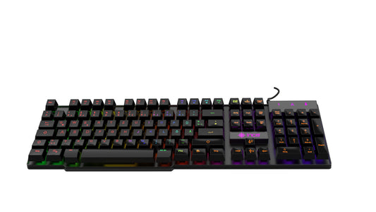 INCA Gaming Tastatur IKG-446  Regenbogen, RGB, dt. Layout retail