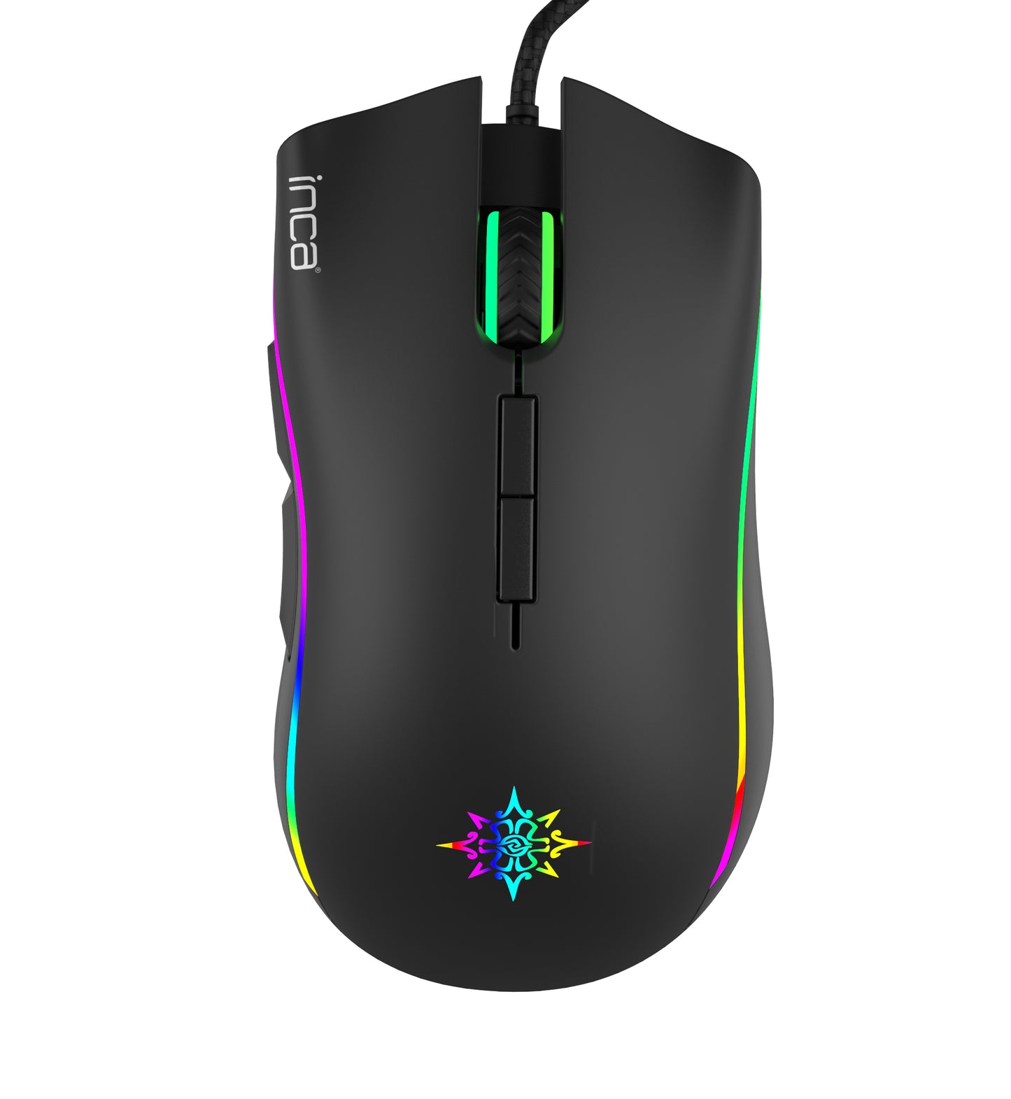 INCA Gaming Maus IMG-349    6400 DPI, RGB, 7 Tasten, USB, SW retail