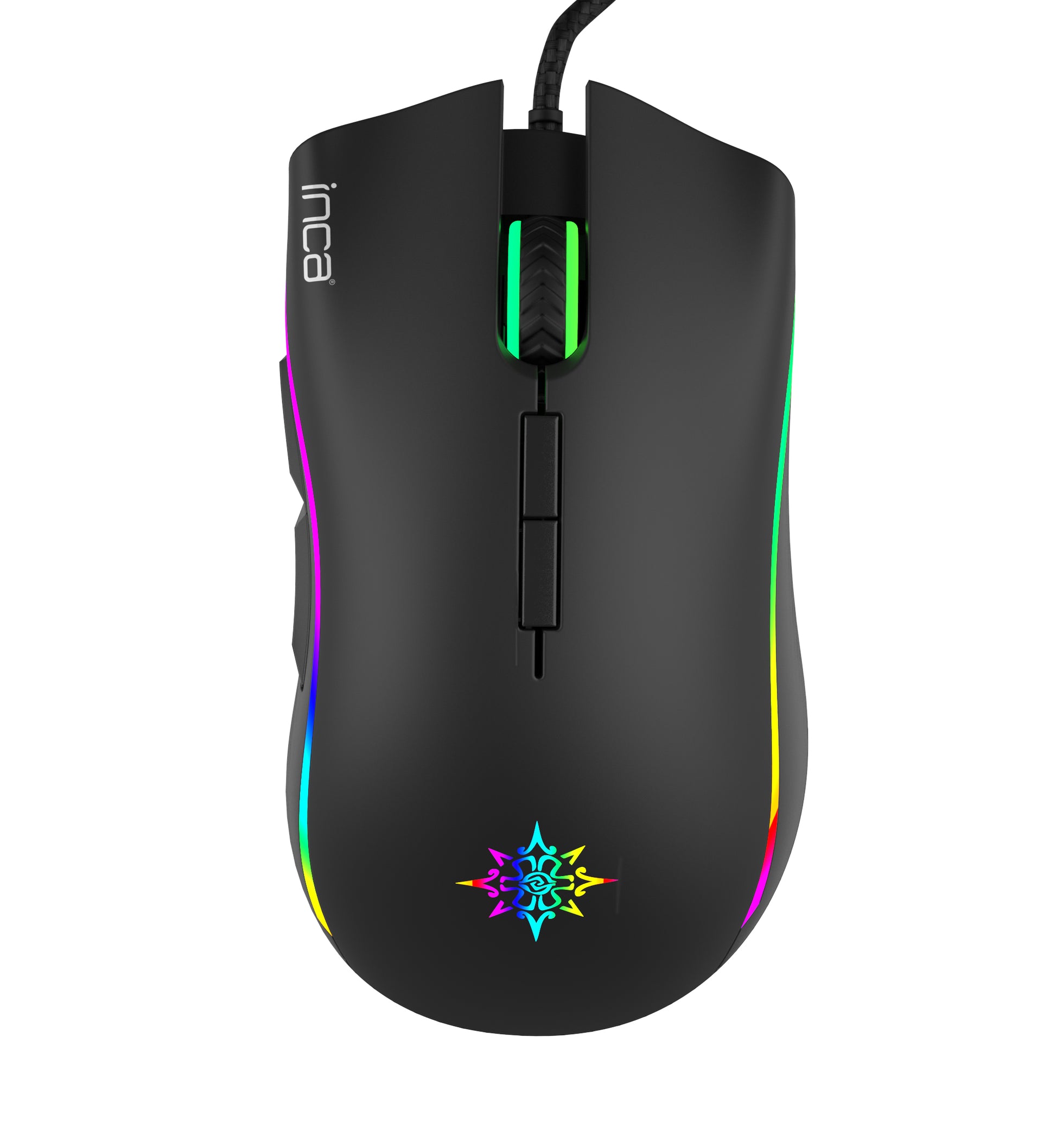 INCA Gaming Maus IMG-349    6400 DPI, RGB, 7 Tasten, USB, SW retail