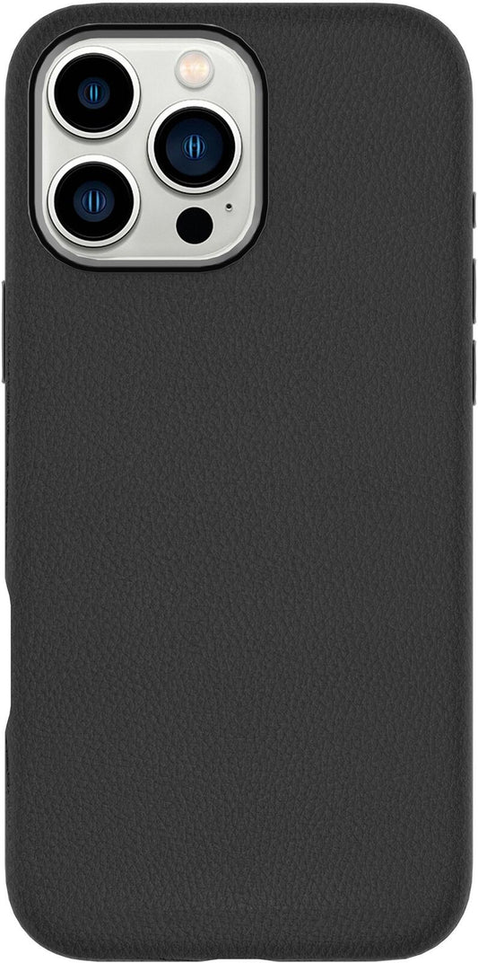 eSTUFF iPhone 16 Pro INFINITE VENICE Magnetic Leather Cover - Black