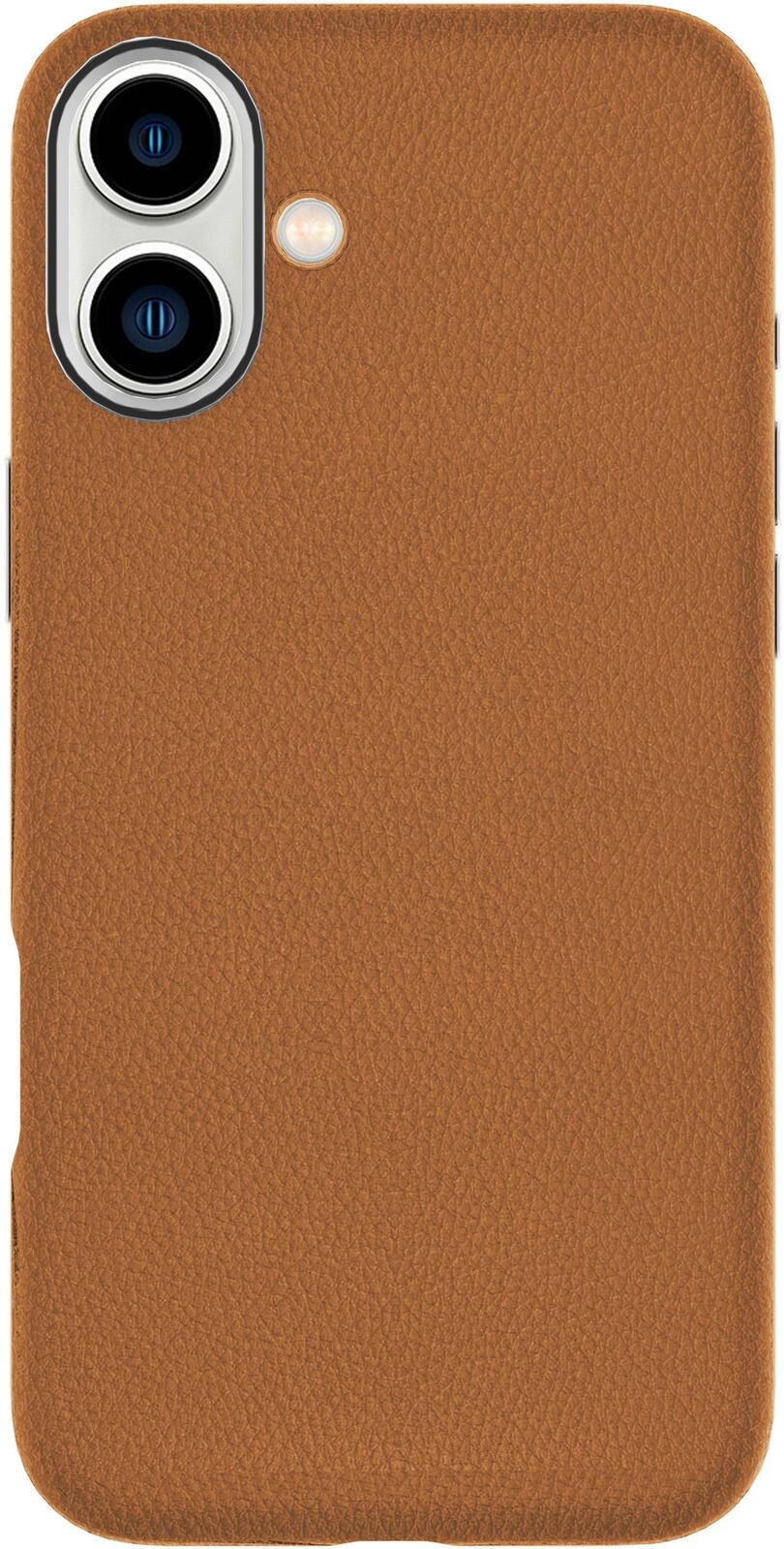 eSTUFF iPhone 16 INFINITE VENICE Magnetic Leather Cover - Brown