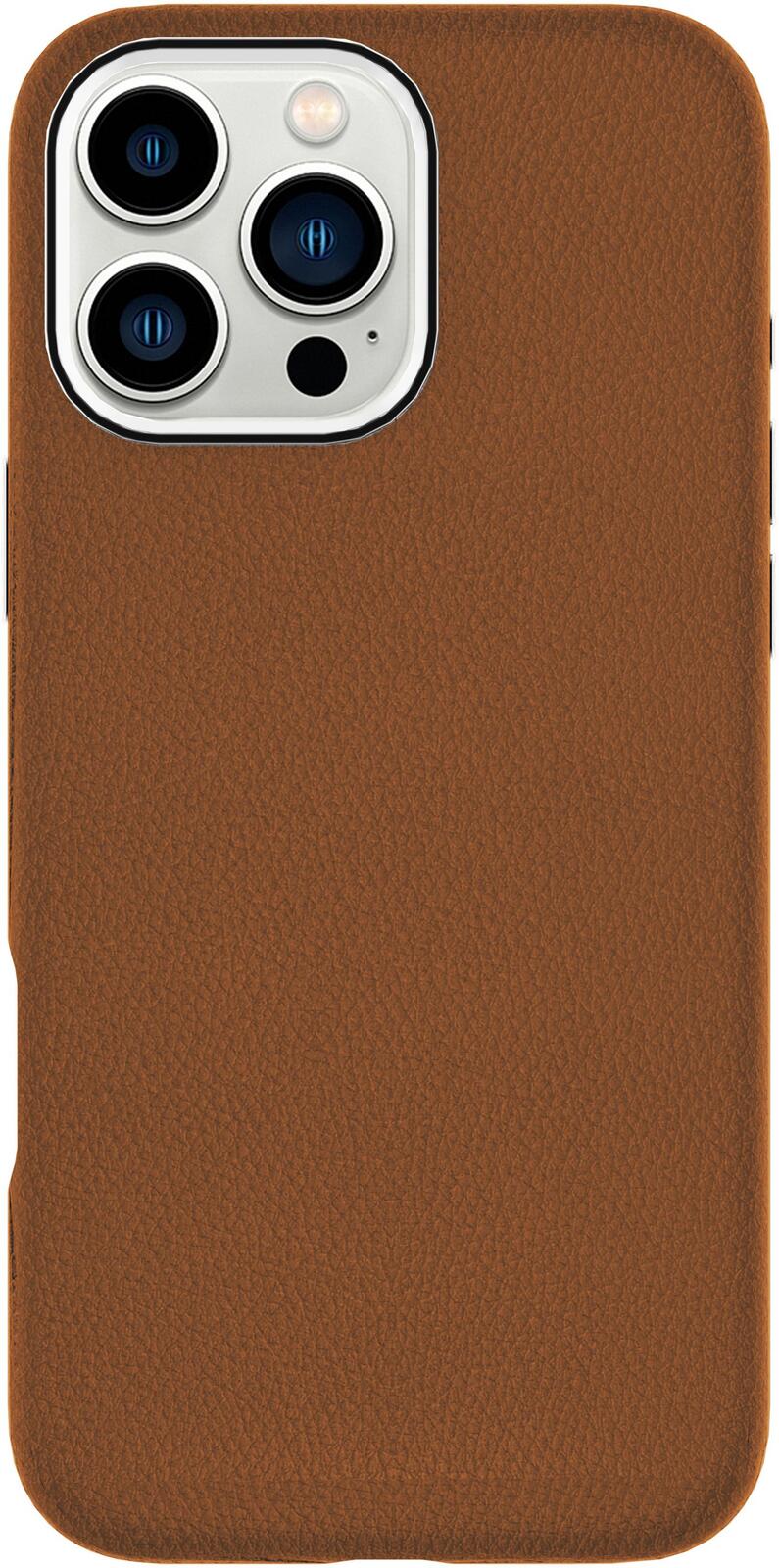 eSTUFF iPhone 16 Pro INFINITE VENICE Magnetic Leather Cover - Brown