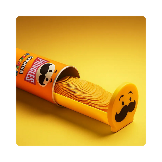 Schiebeschale für Chips mit Deckel