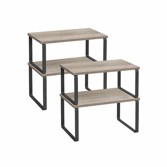 Gewürzregal 4er Set mit Metallrahmen 19,5 x 29,7 x 15,8 cm