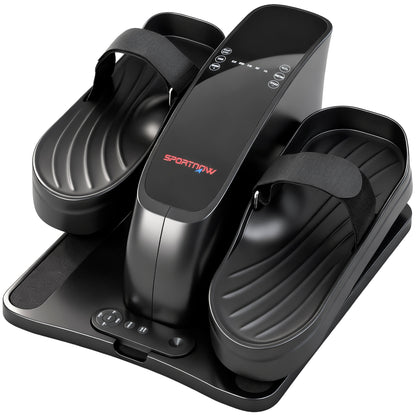 SPORTNOW Mini Ellipsentrainer für Zuhause Untertisch Elektrischer Crosstrainer mit Fernbedienung LED-Display 12 Geschwindigkeiten Rutschfest Leise Tragbar Beintrainer für Senioren Erwachsene   Aosom