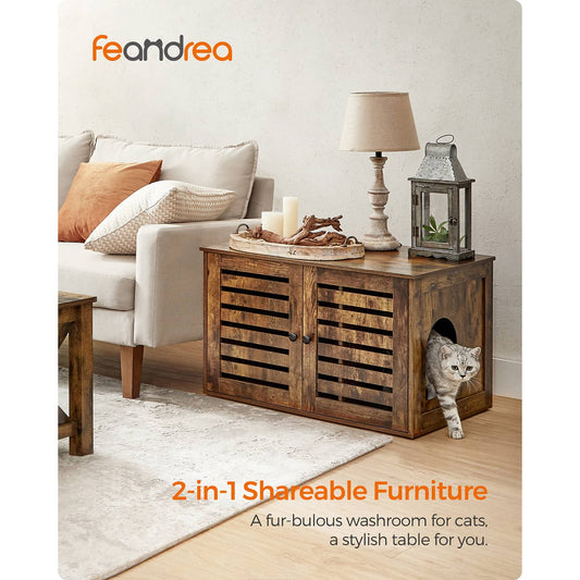 Katzenklo-Schrank mit Türen