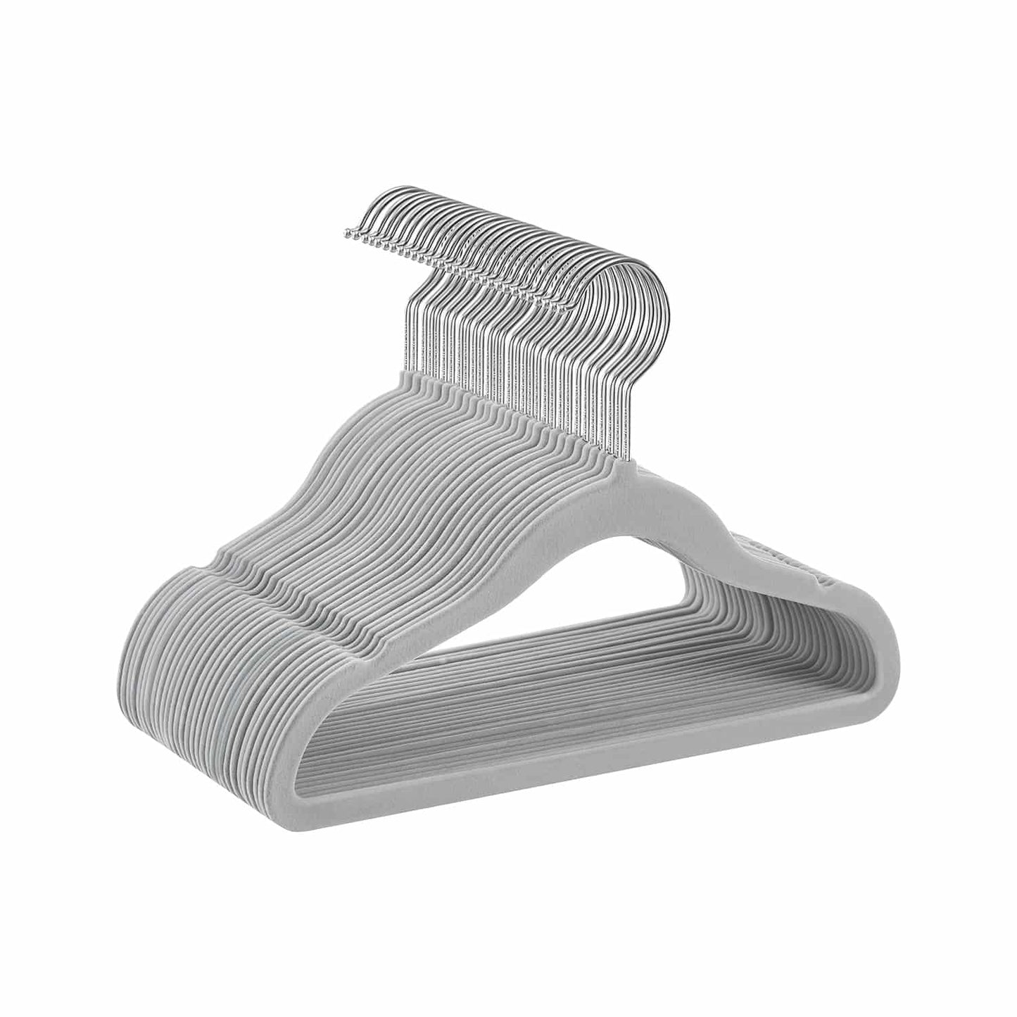 Kinderkleiderbügel 30er Set mit 360° drehbaren Haken taubengrau