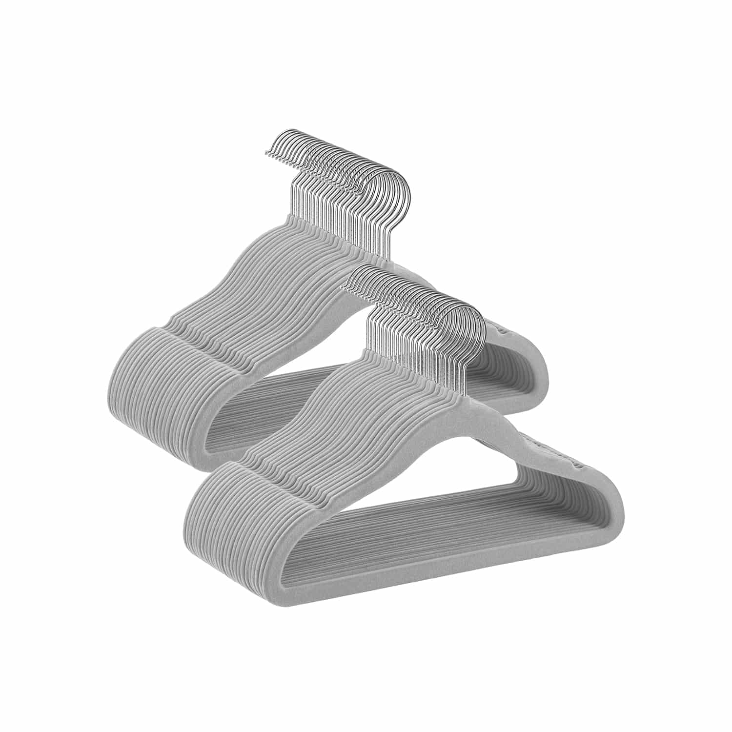 Kinderkleiderbügel 50er Set mit 360° drehbaren Haken taubengrau