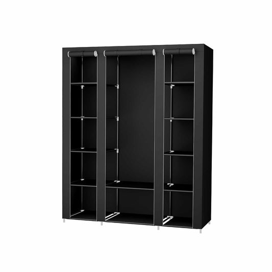 Kleiderschrank 175 x 150 cm Schwarz