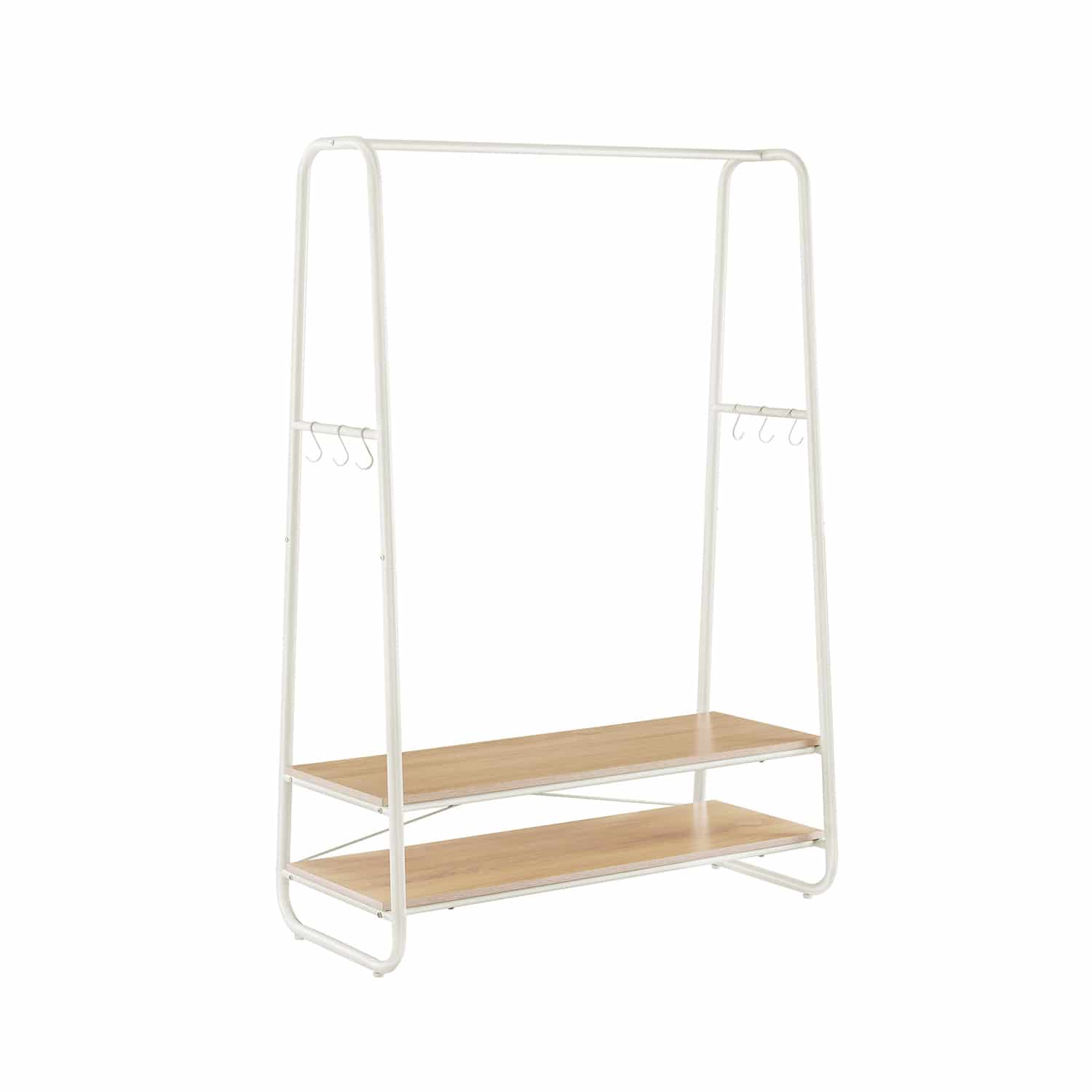 Kleiderständer mit 2 Ablagen