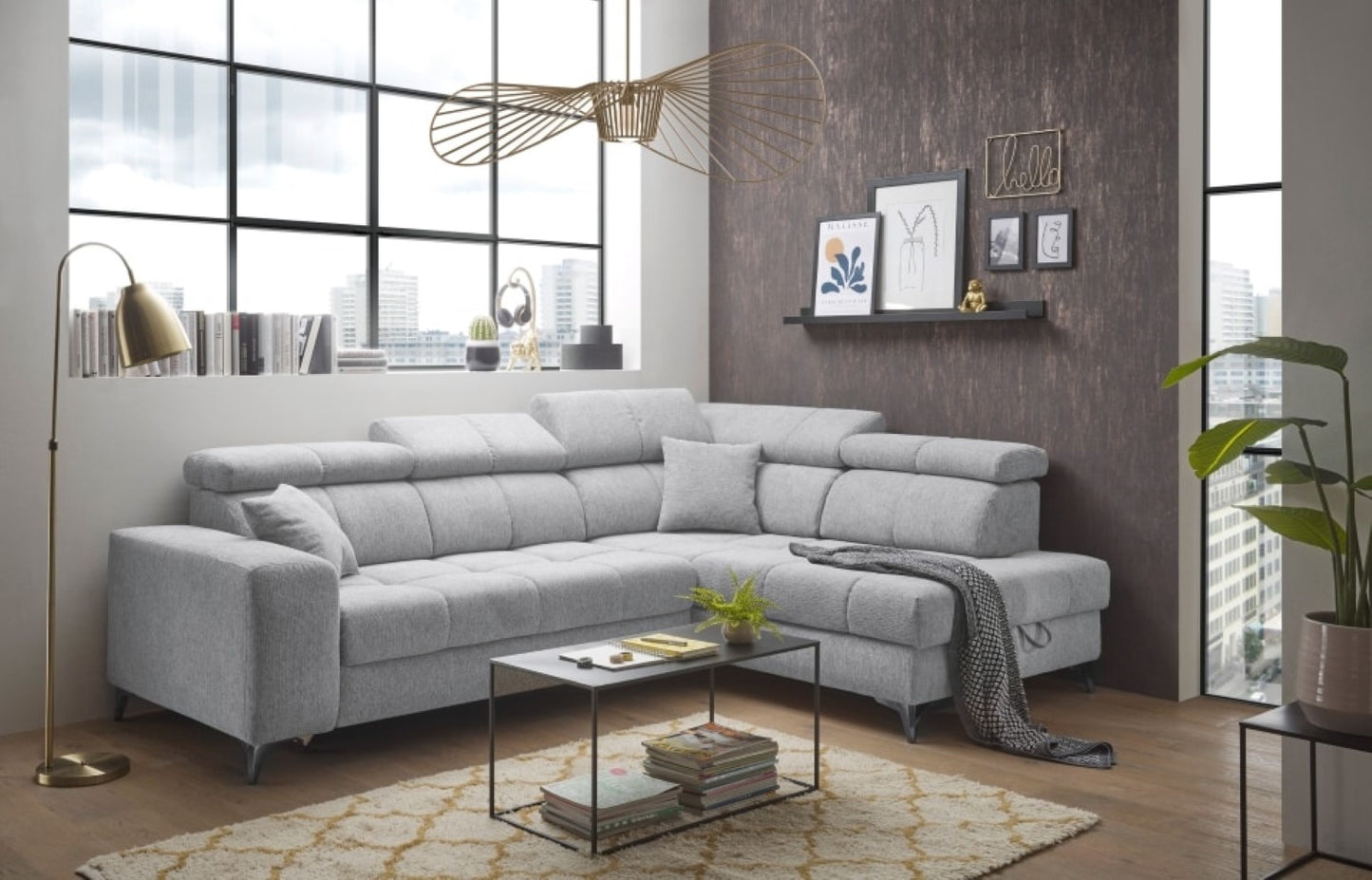Ecksofa mit Schlaffunktion Sydney - ED Exciting Design