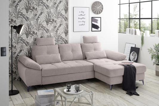 Luxuriöses Ecksofa Auckland mit Schlaffunktion und Bettkasten von Ed Exciting Design