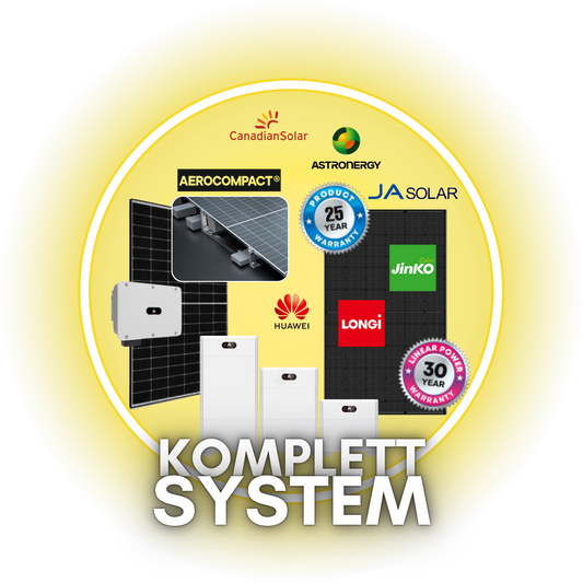 PV-Komplettsystem Basis von M-Markt.com: Trina-Solarmodule, Wechselrichter und Stromspeicher, 5,28 bis 14,96 kWp mit 5 bis 15 kWh