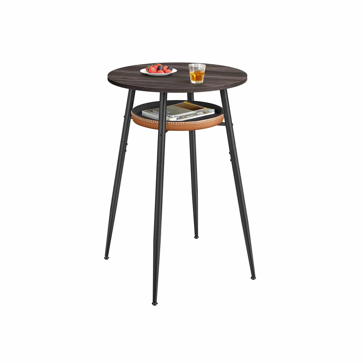 EKHO Kollektion Bartisch mit Stauraum aschbraun-karamellbraun