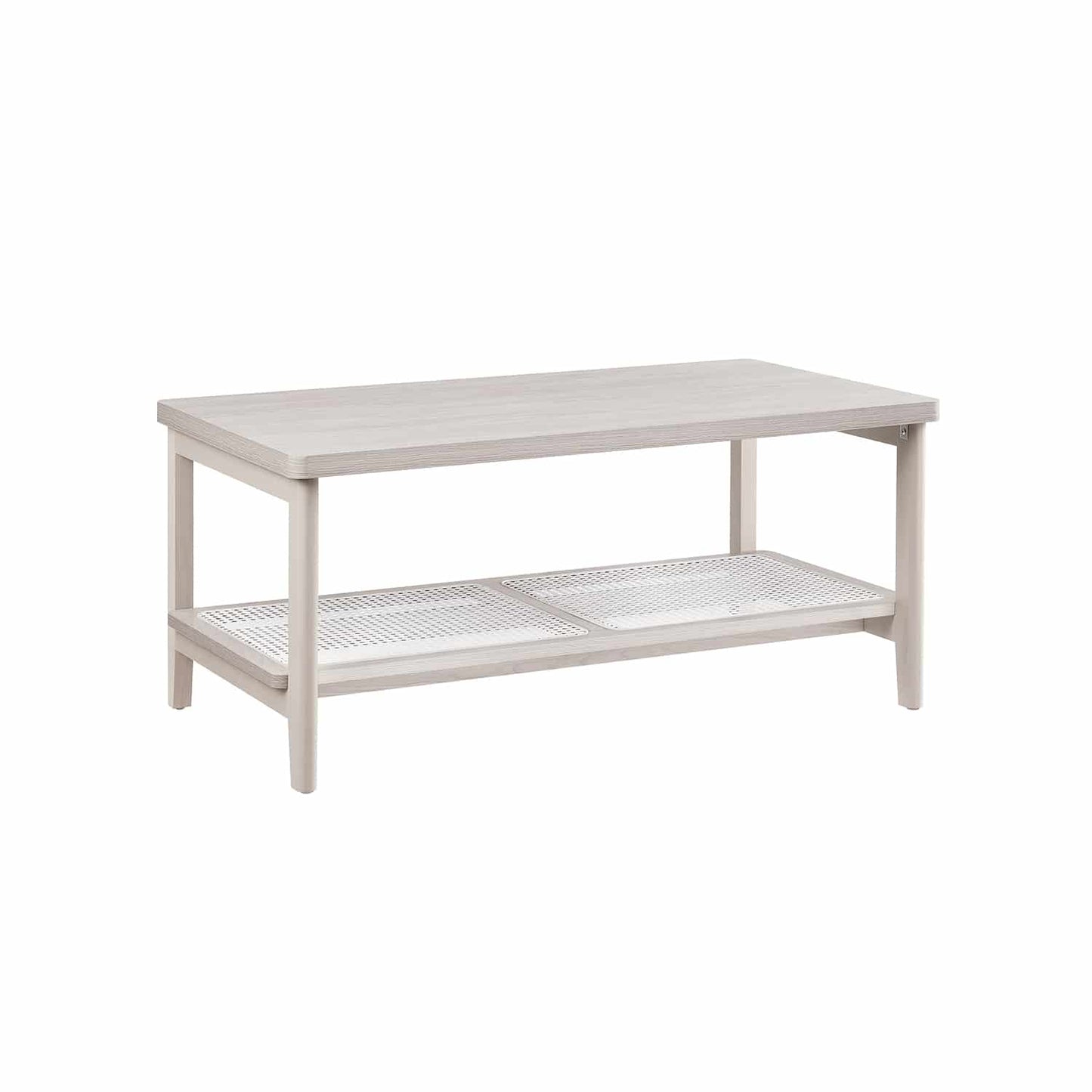 Couchtisch 2 Ebenen mit abgerundeten Ecken