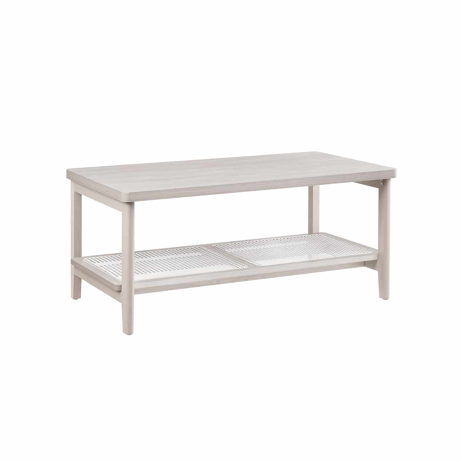 Couchtisch 2 Ebenen mit abgerundeten Ecken