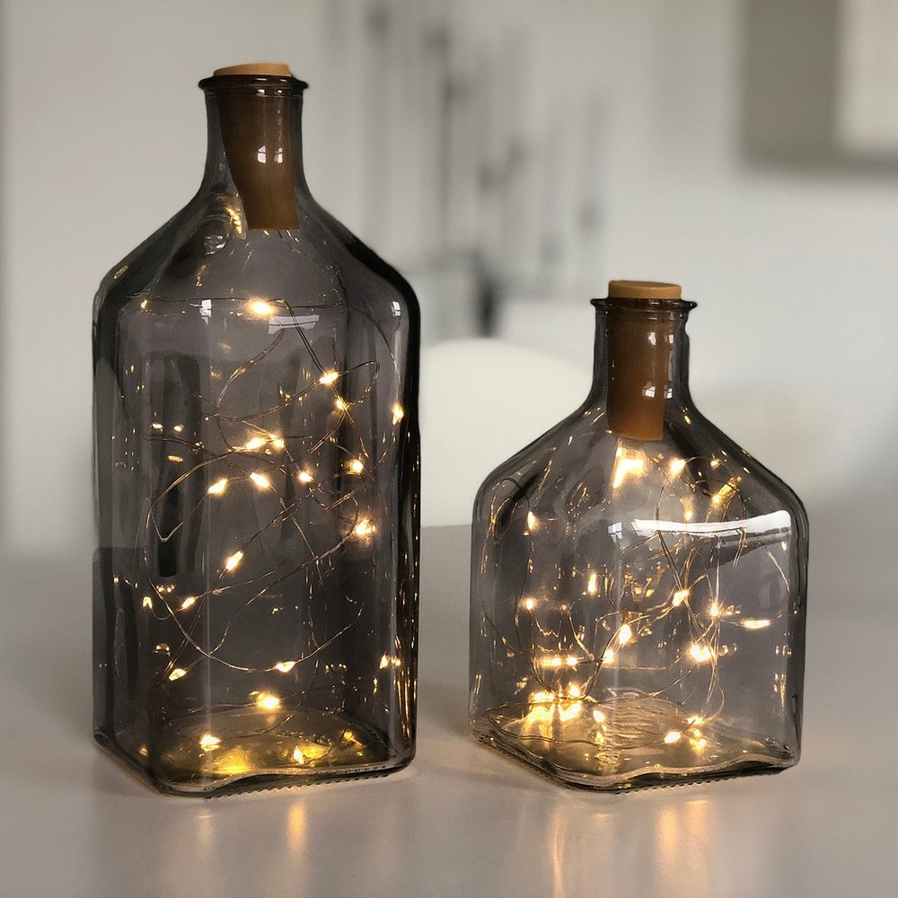 LED-Lichterkette mit &quot;Korken&quot; (2 Meter)