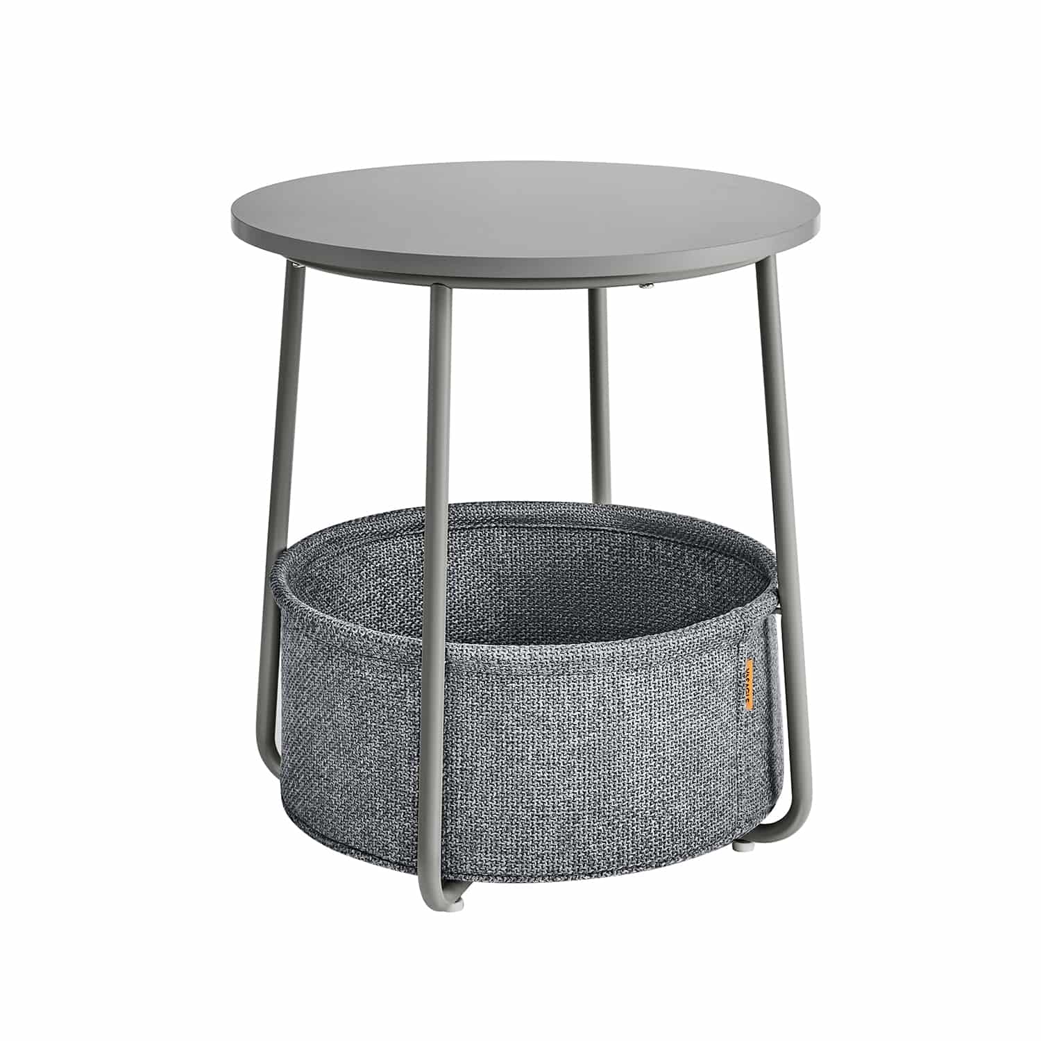 Beistelltisch mit Korb aus Stoff modern