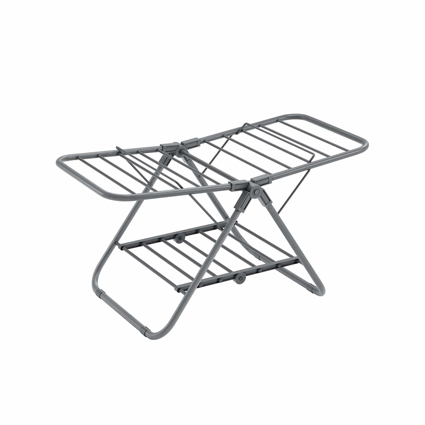 Wäscheständer mit 2 Flügeln aus Metall taubengrau