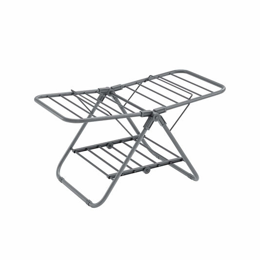 Wäscheständer mit 2 Flügeln aus Metall taubengrau