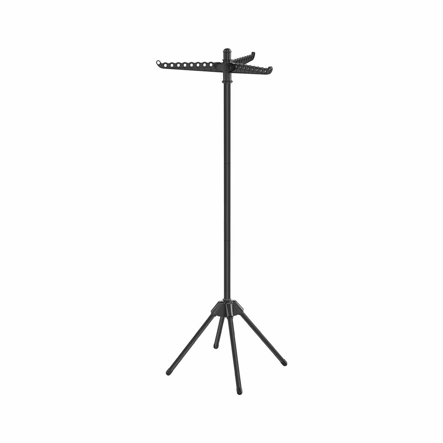 Wäscheständer mit 3 drehbaren Armen und 4 Beinen schwarz