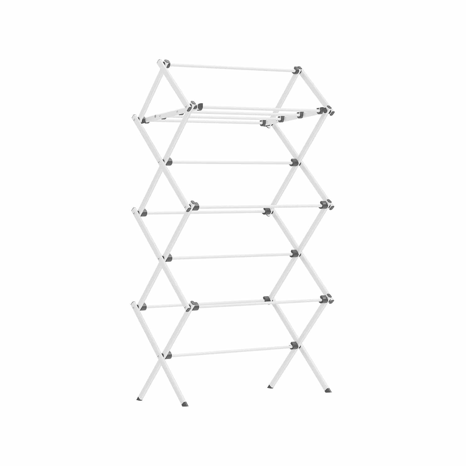 Wäscheständer klappbar mit Stahlrahmen weiß