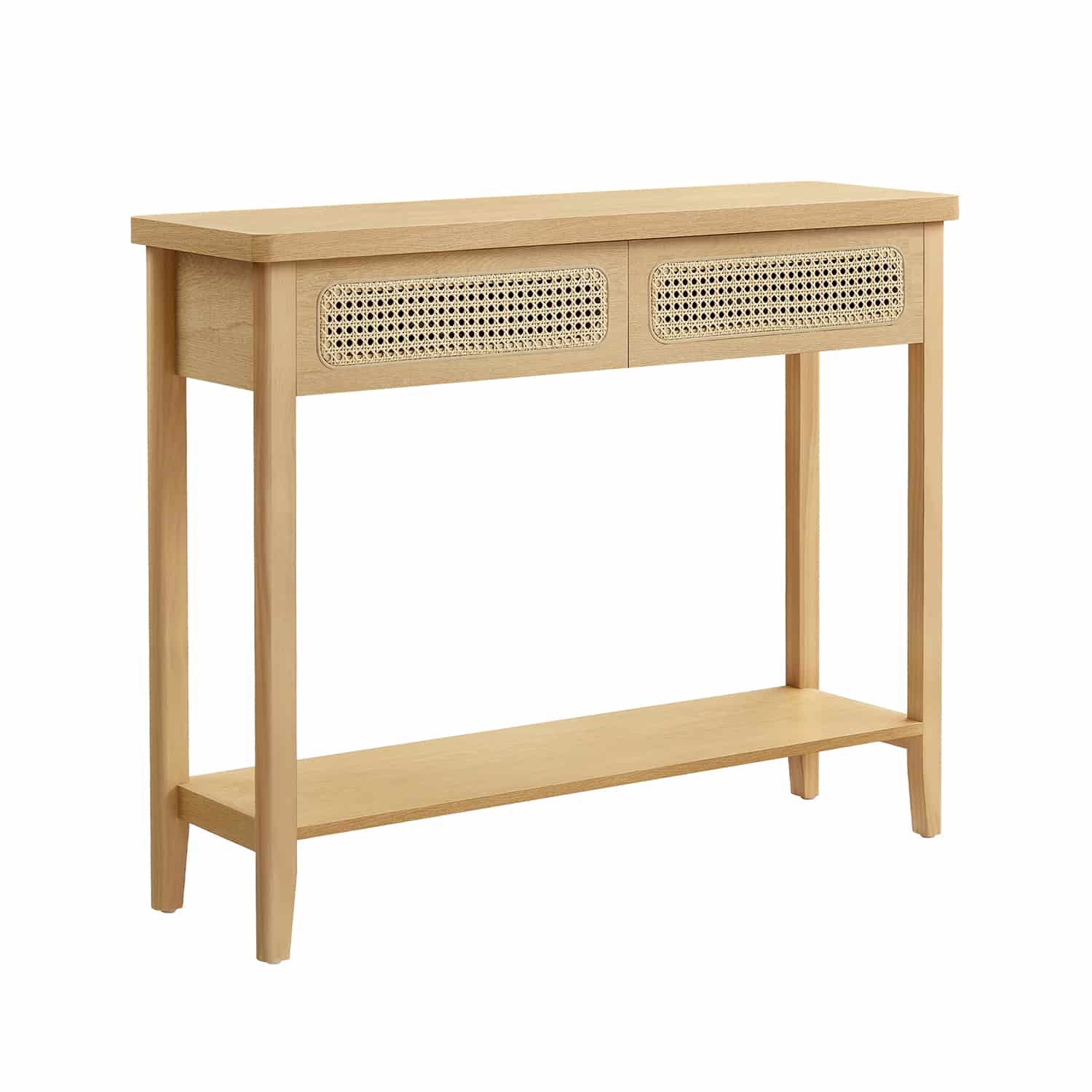 Konsolentisch mit 2 Schubladen Boho-Stil