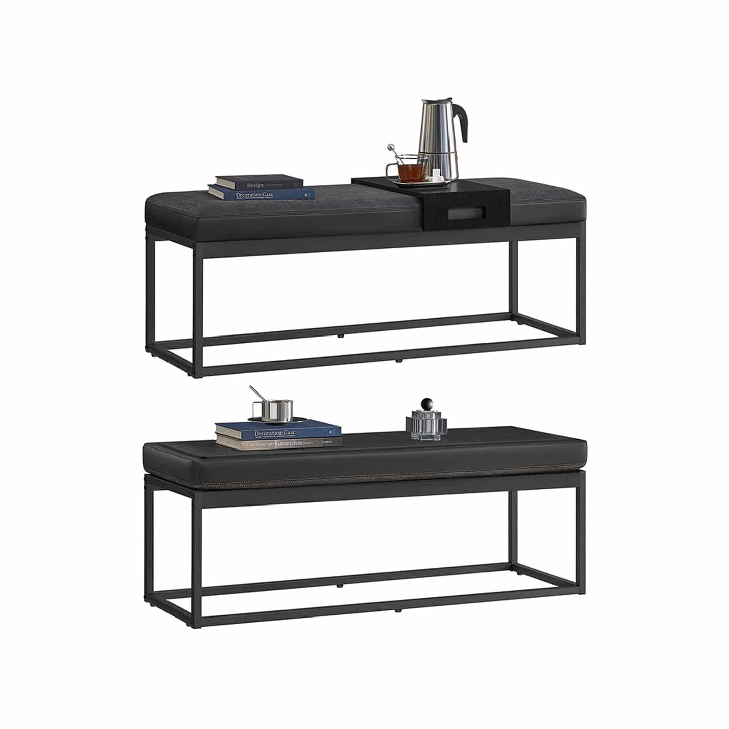 LUIZ Kollektion - Sitzbank mit wendbarem Oberteil