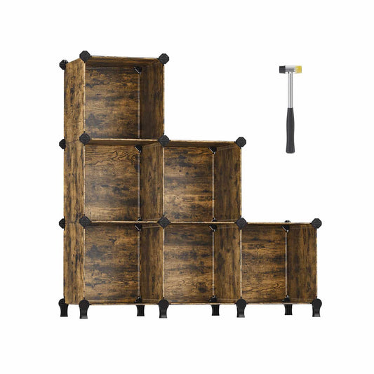 DIY Schuhregal aus 6 Würfeln 31,5 x 64 x 97,2 cm