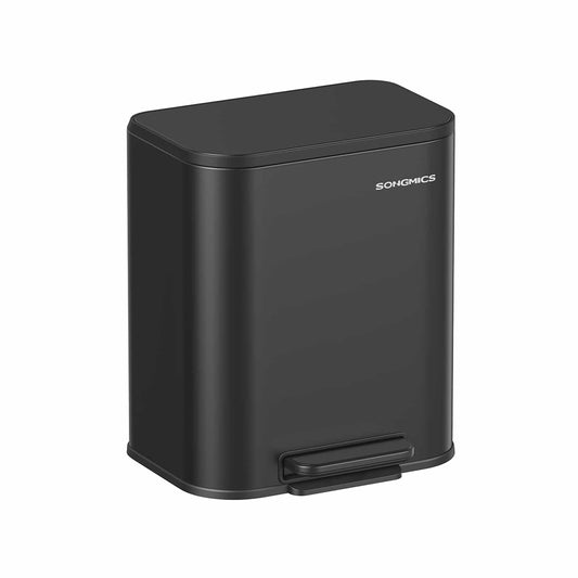 Mülleimer 20 Liter mit Deckel tintenschwarz