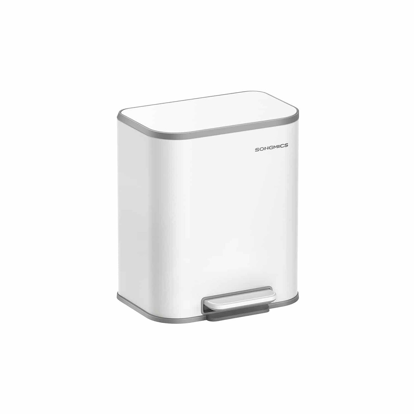 Mülleimer 20 Liter mit Deckel wolkenweiß