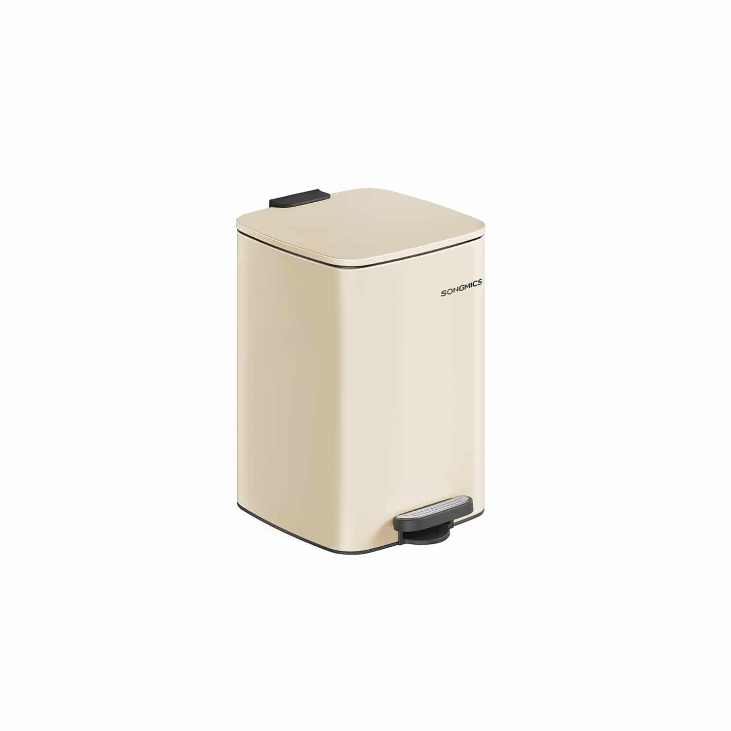 Mülleimer 20 Liter aus Stahl sandbeige