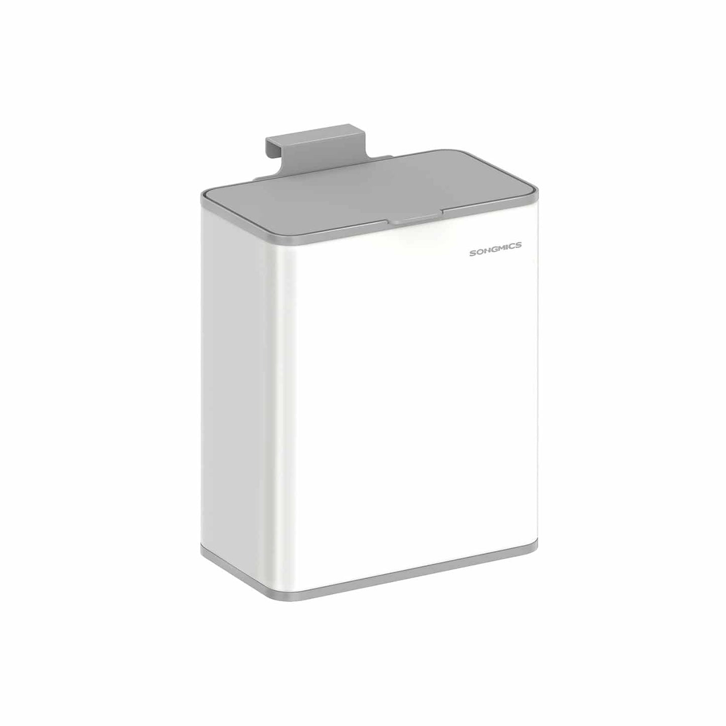 Mülleimer hängend 8 L mit Deckel wolkenweiß