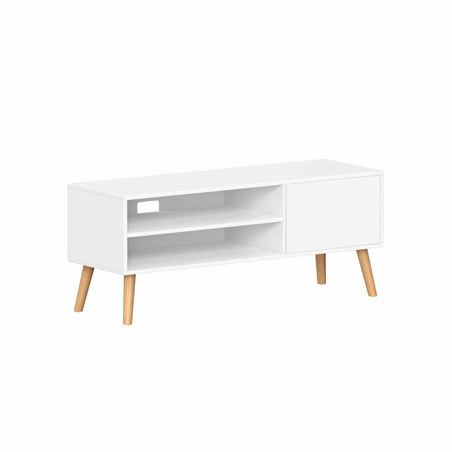 TV-Schrank mit 1 Tür 40 x 120 x 49 cm weiß