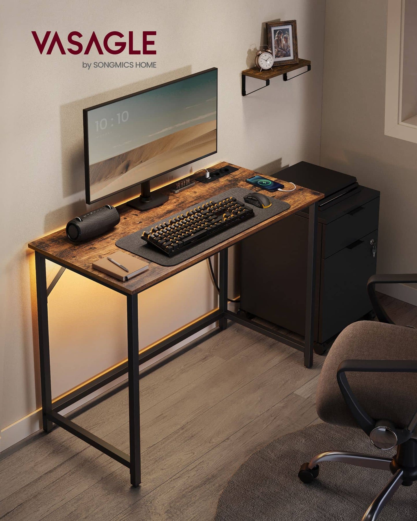 Gaming-Tisch mit LED-Beleuchtung